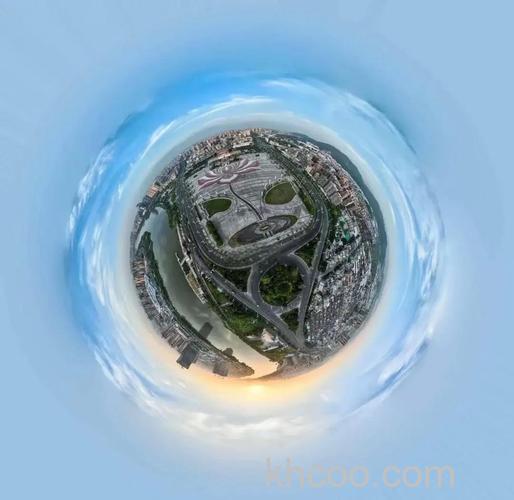 PS如何绘制3D圆形立体城市照片