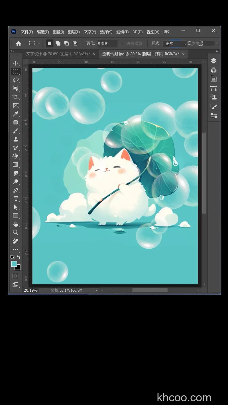 用Photoshop制作一个逼真的气泡