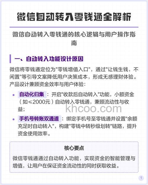 微信余额能自动转入零钱通吗【详细介绍】